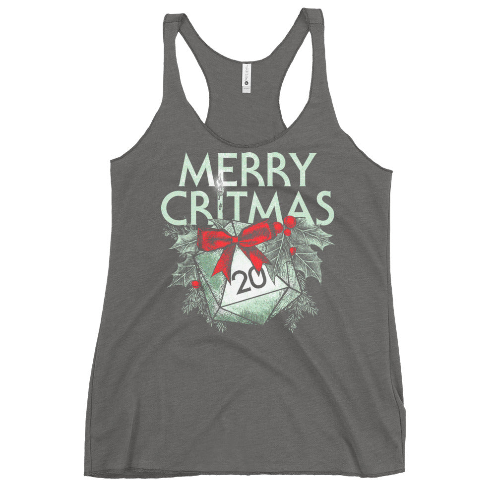 Merry Critmas Women's Racerback Tank