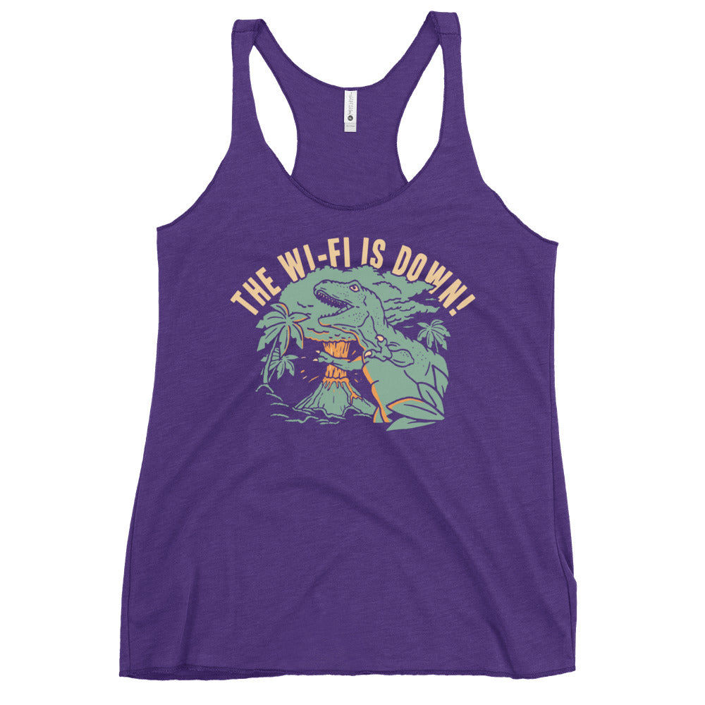 The Wi-Fi Is Down! Women's Racerback Tank