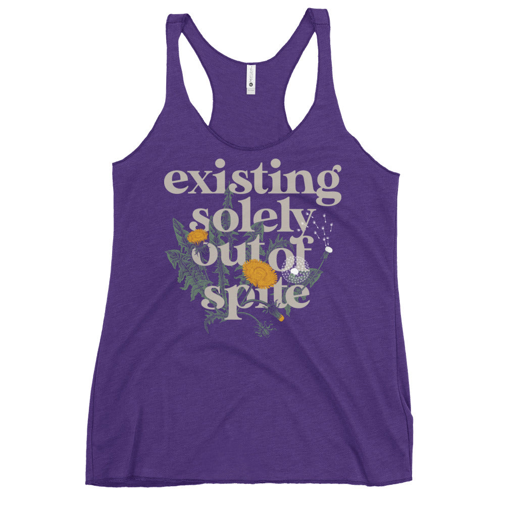 Existing Solely Out Of Spite Women's Racerback Tank