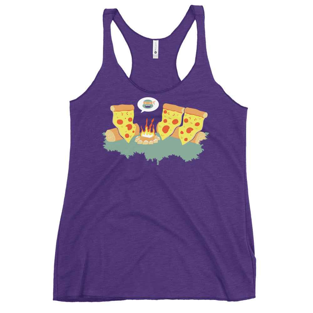 Pizza Campfire Story Women's Racerback Tank