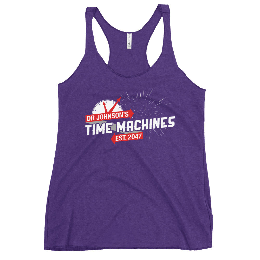 Dr Johnson's Time Machines Women's Racerback Tank
