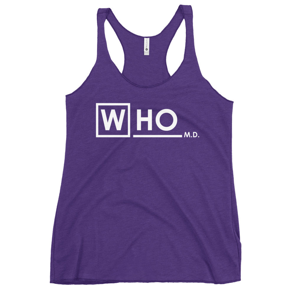 Who MD Women's Racerback Tank