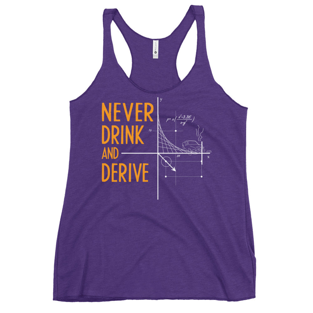 Never Drink and Derive Women's Racerback Tank