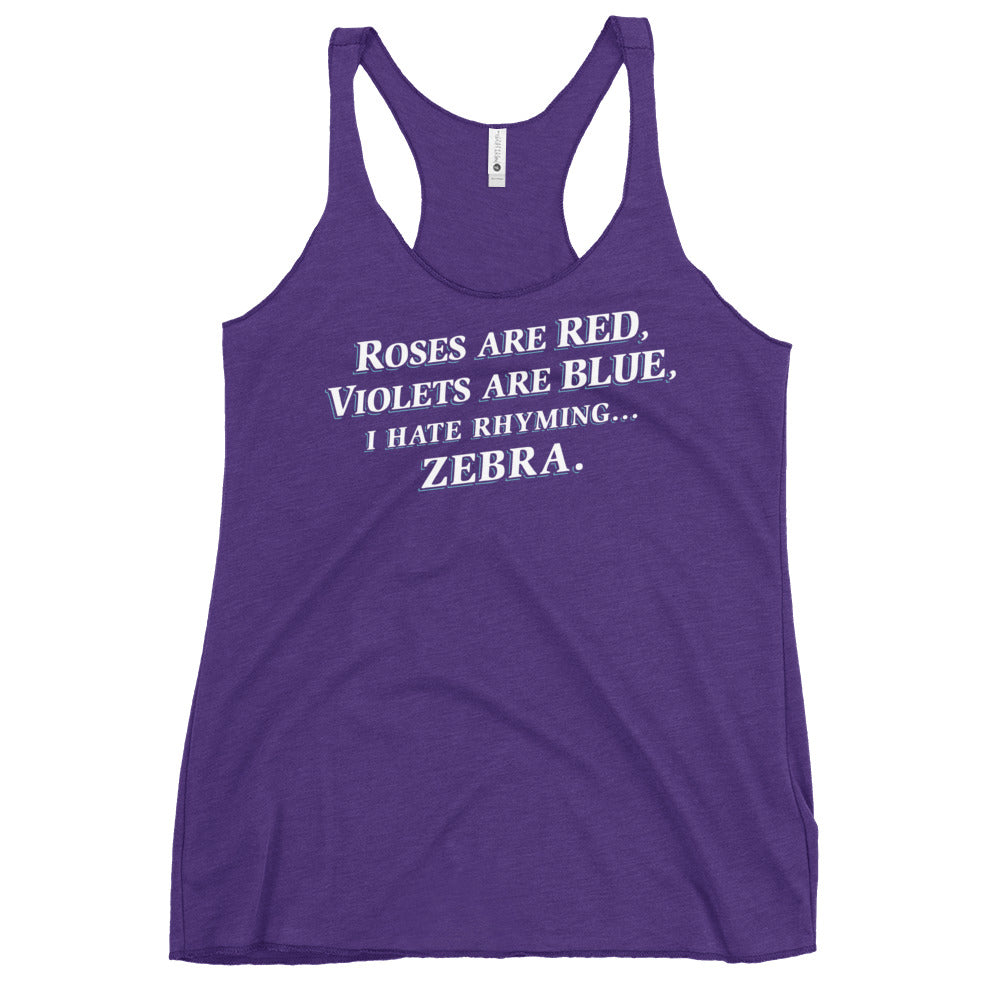 I Hate Rhyming Women's Racerback Tank
