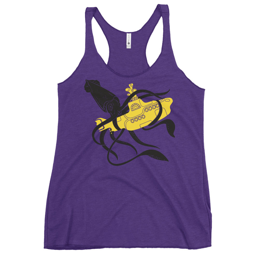 Squid Sub Battle Women's Racerback Tank