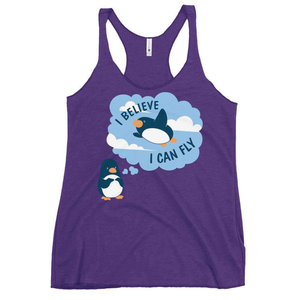 I Believe I Can Fly Women's Racerback Tank