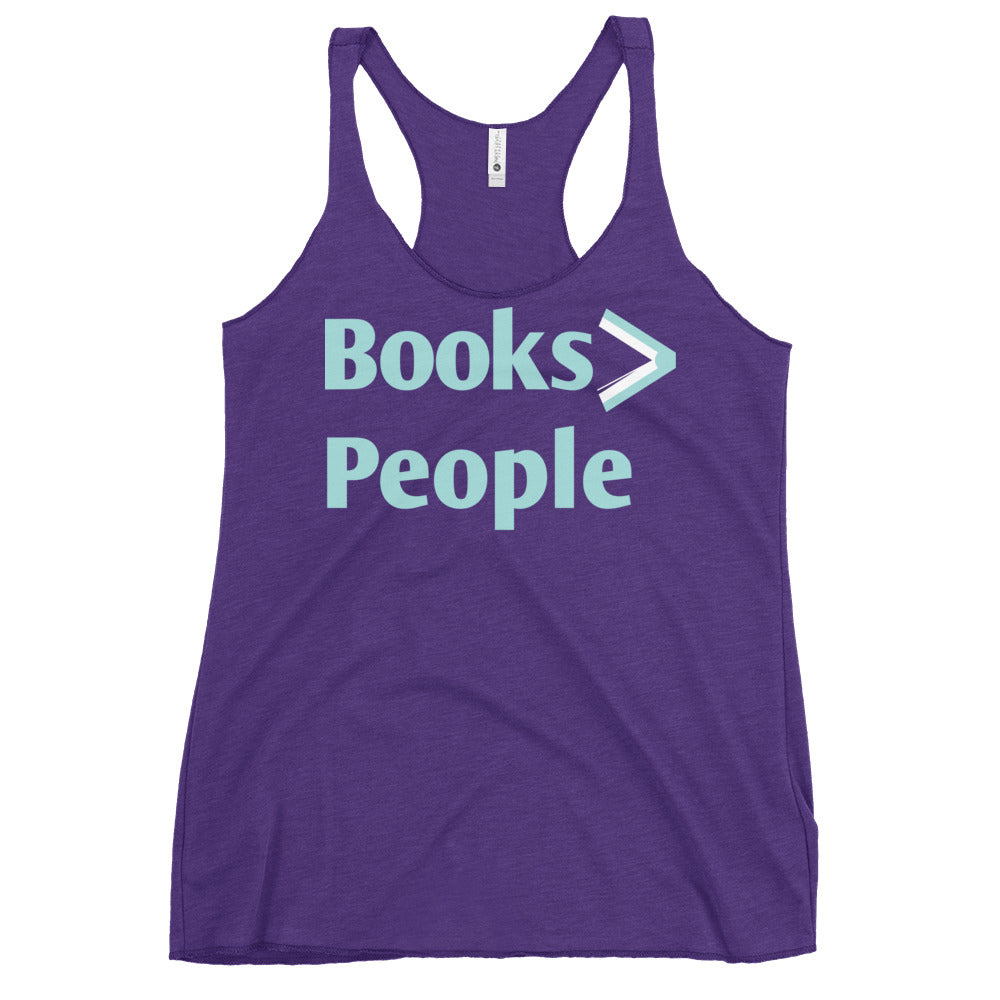 Books>People Women's Racerback Tank