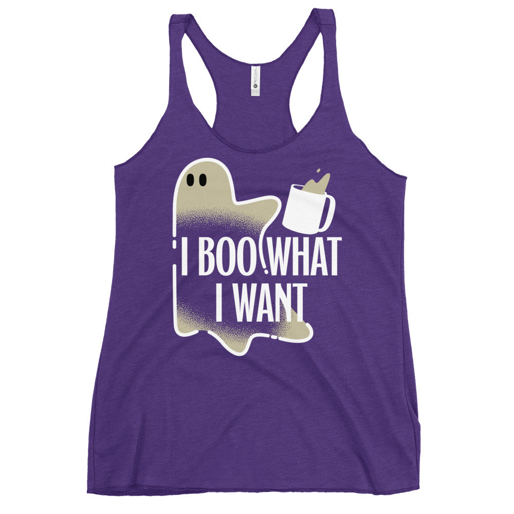I Boo What I Want Women's Racerback Tank