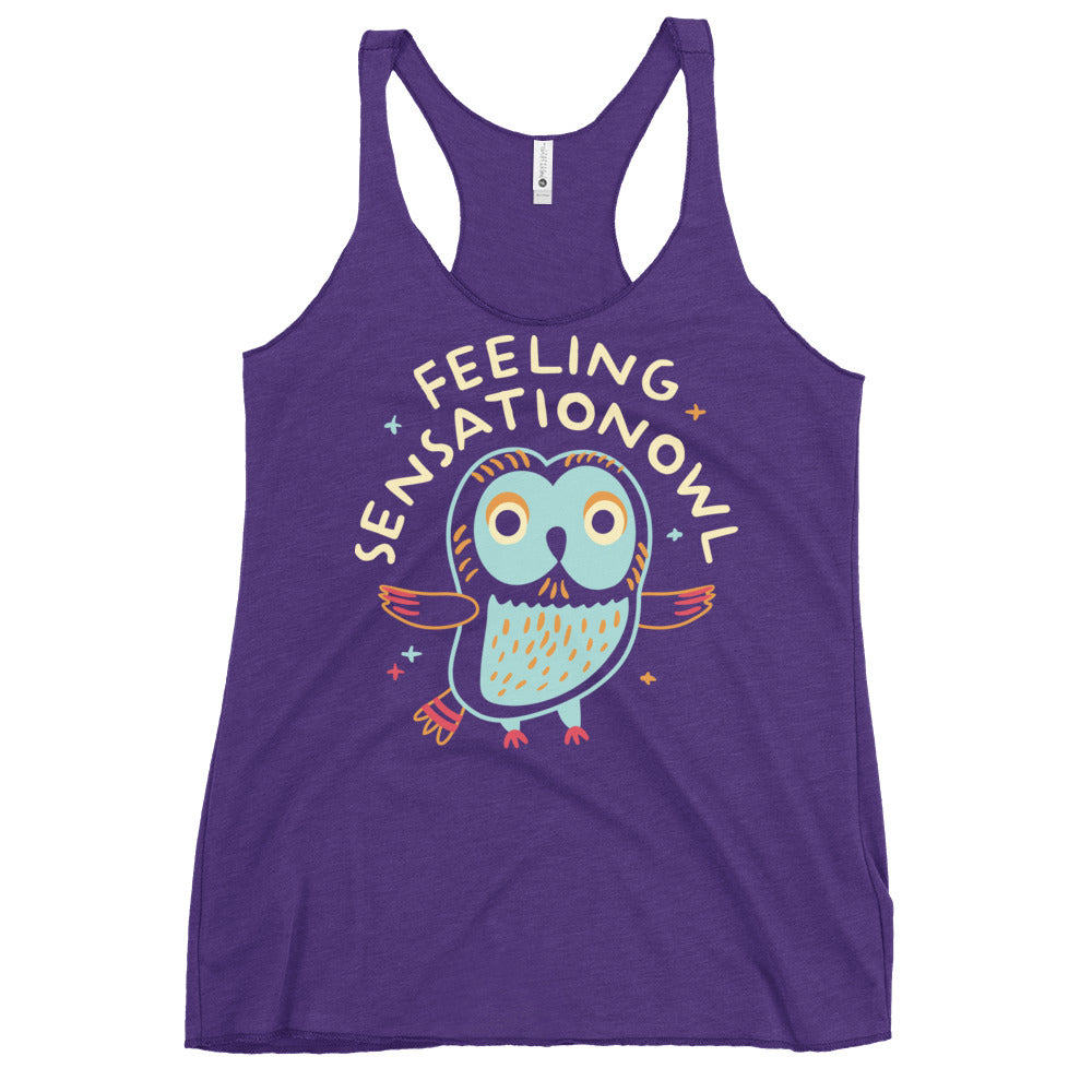 Feeling Sensationowl Women's Racerback Tank