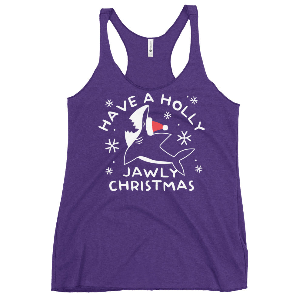 Have A Holly Jawly Christmas Women's Racerback Tank