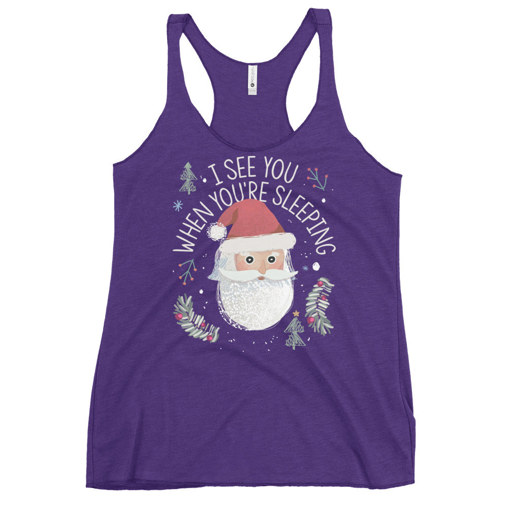 I See You When You're Sleeping Women's Racerback Tank