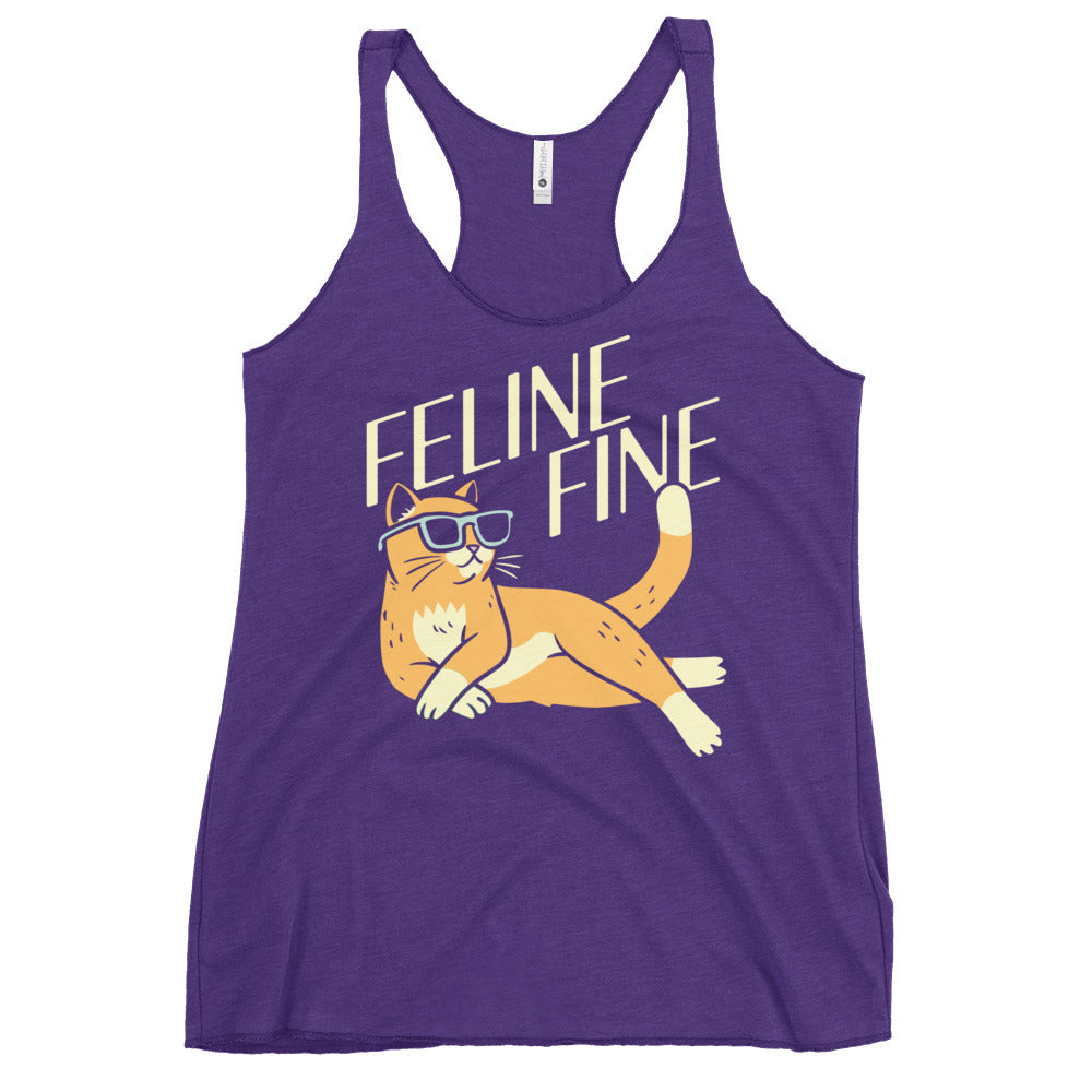 Feline Fine Women's Racerback Tank