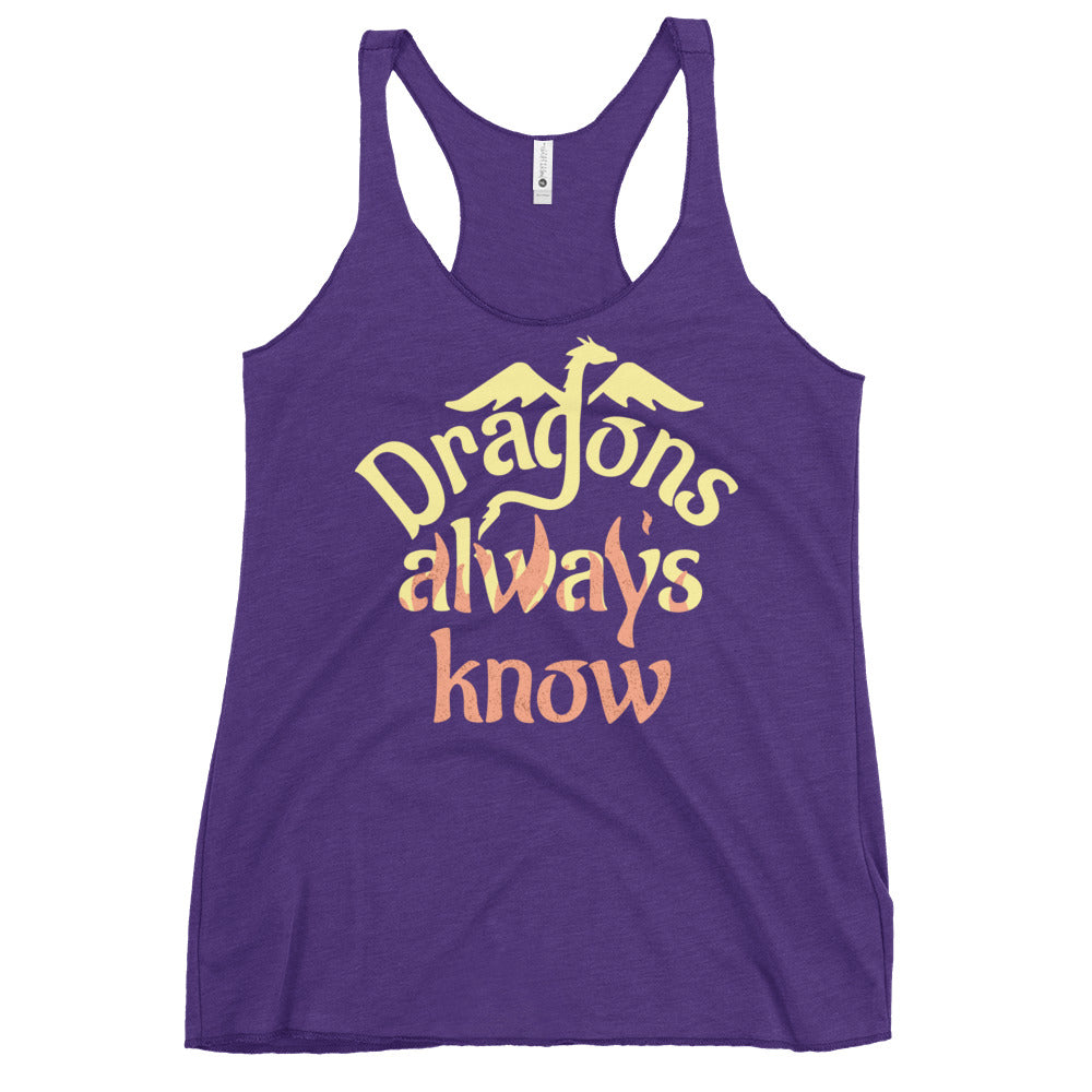 Dragons Always Know Women's Racerback Tank