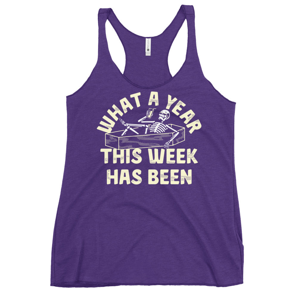 What A Year This Week Has Been Women's Racerback Tank