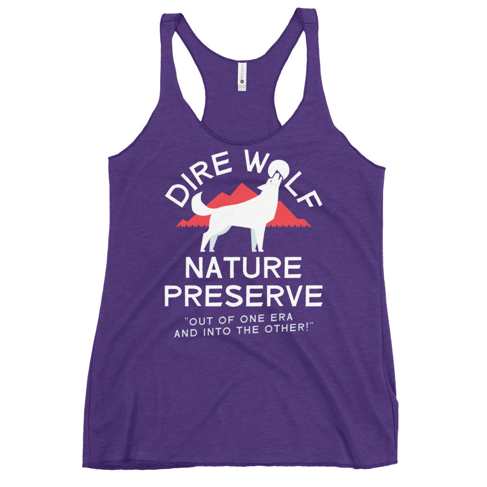 Dire Wolf Nature Preserve Women's Racerback Tank