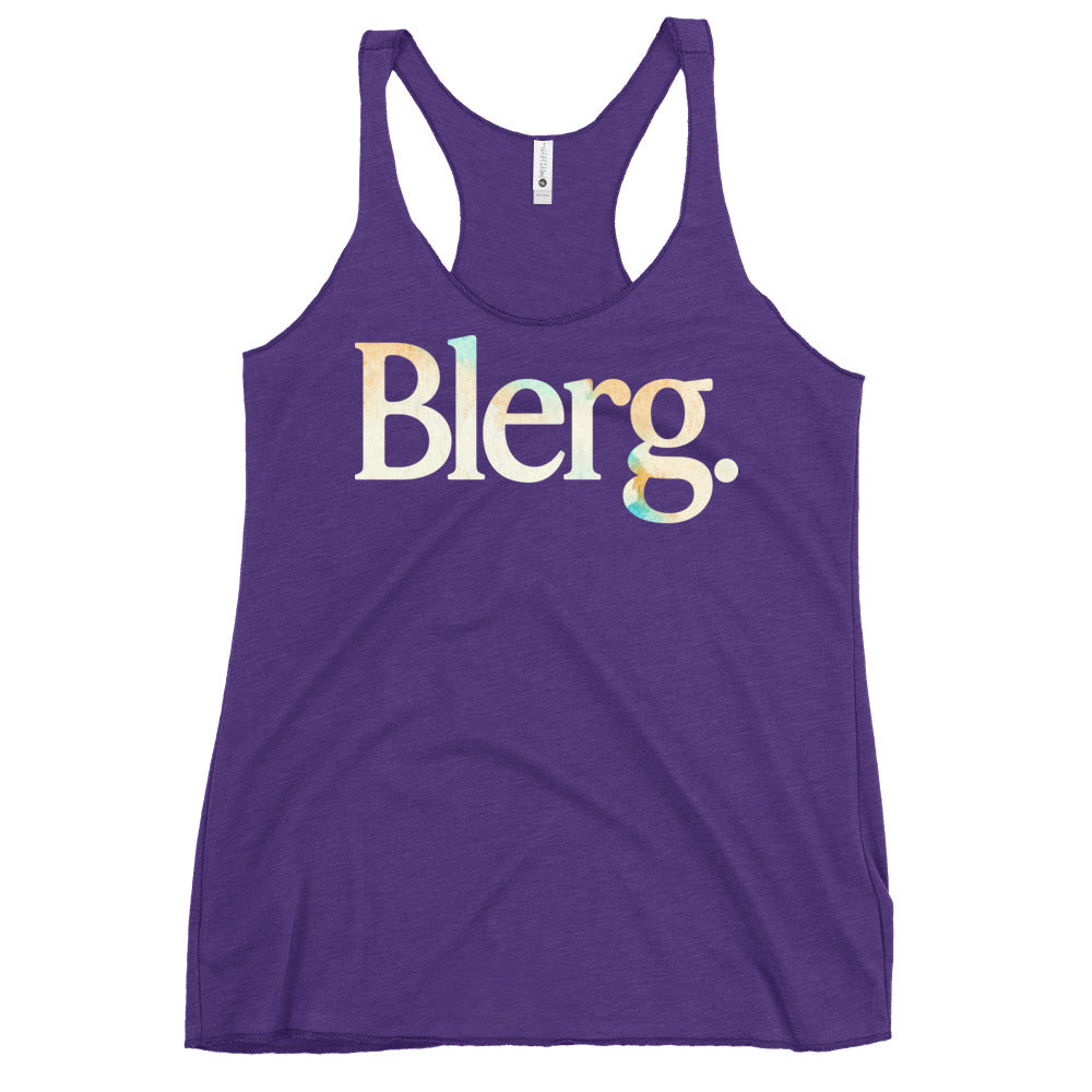 Blerg Women's Racerback Tank
