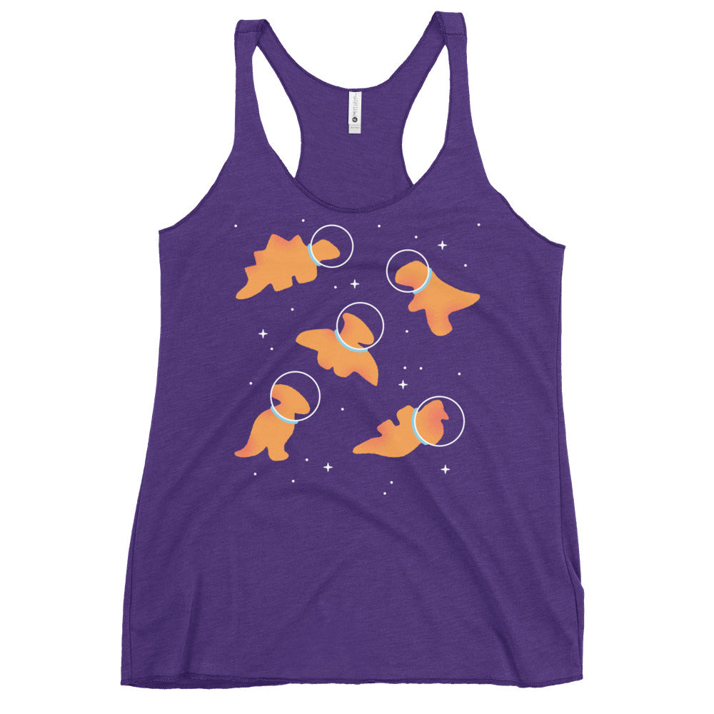 Dino Nugs In Space Women's Racerback Tank