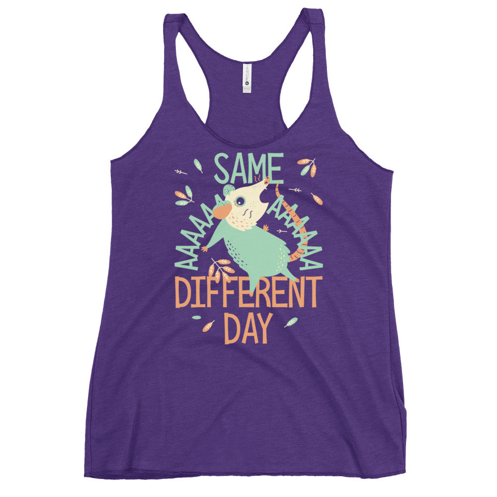 Same Aaaa Different Day Women's Racerback Tank