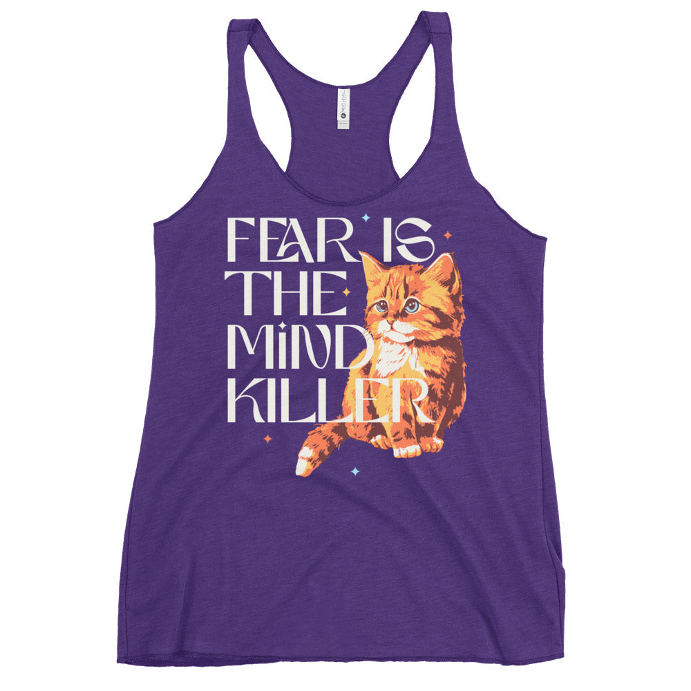 Fear Is The Mind Killer Cat Women's Racerback Tank