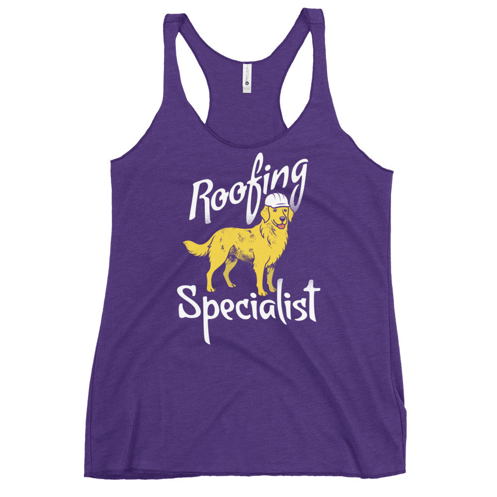 Roofing Specialist Women's Racerback Tank