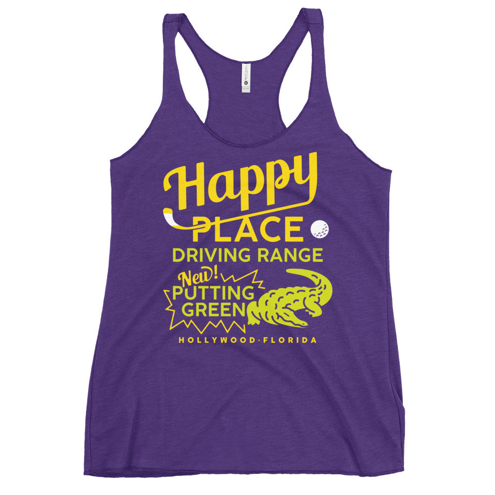 Happy Place Driving Range Women's Racerback Tank