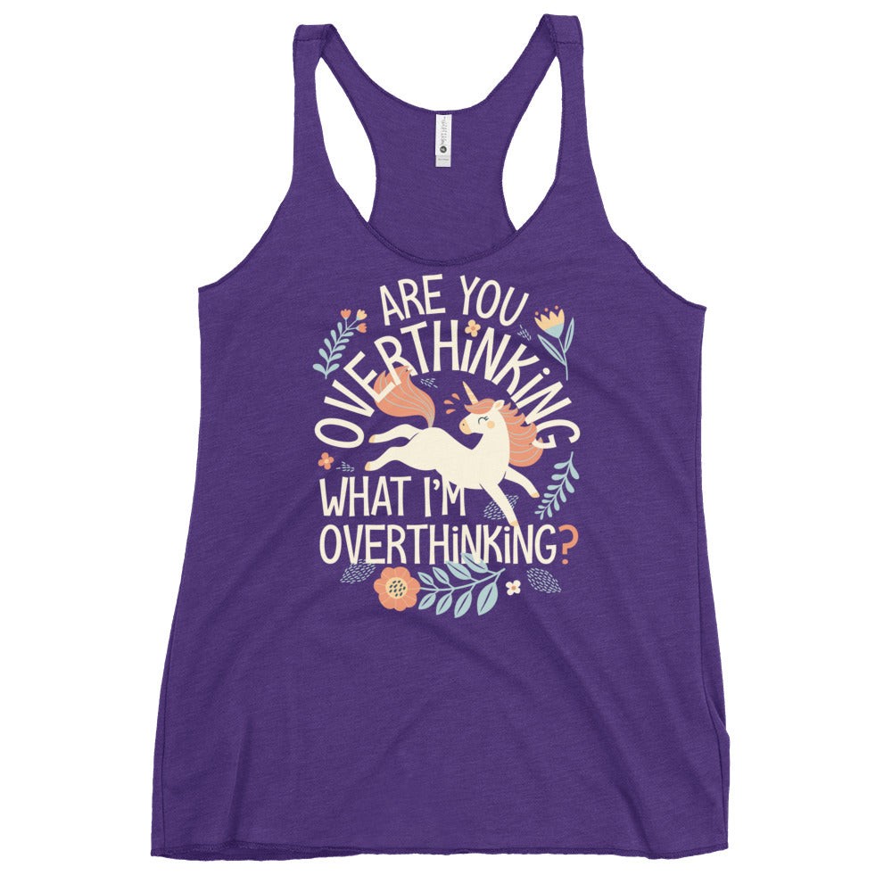 Are You Overthinking What I'm Overthinking? Women's Racerback Tank