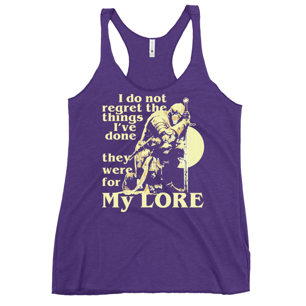 They Were For My Lore Women's Racerback Tank