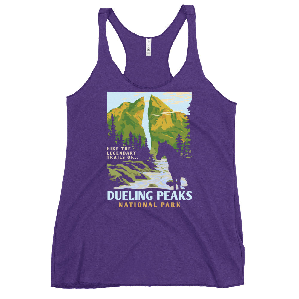 Dueling Peaks National Park Women's Racerback Tank