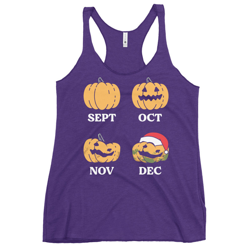 Pumpkin Months Women's Racerback Tank