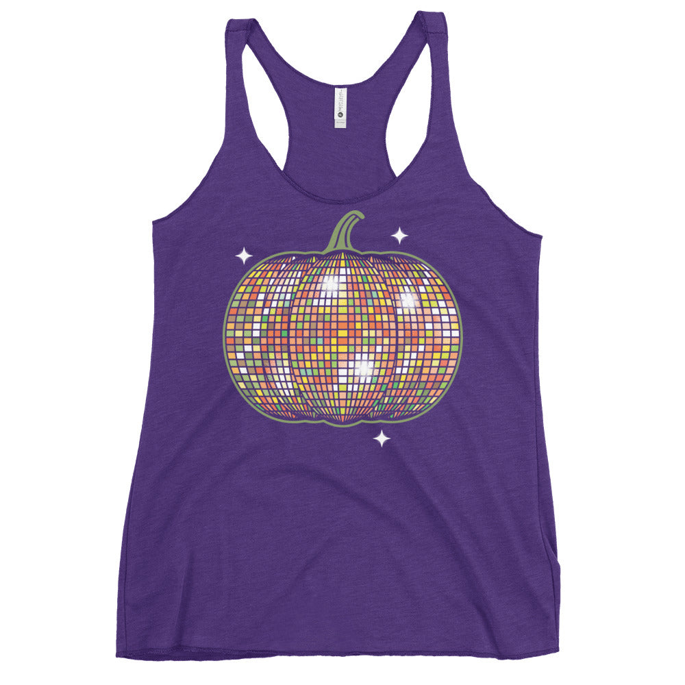 Disco Pumpkin Women's Racerback Tank