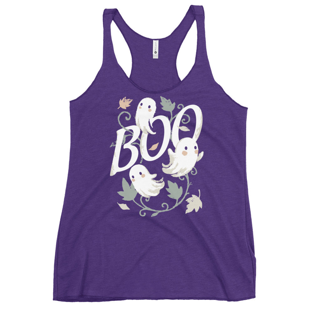 Boo Ghosts Women's Racerback Tank