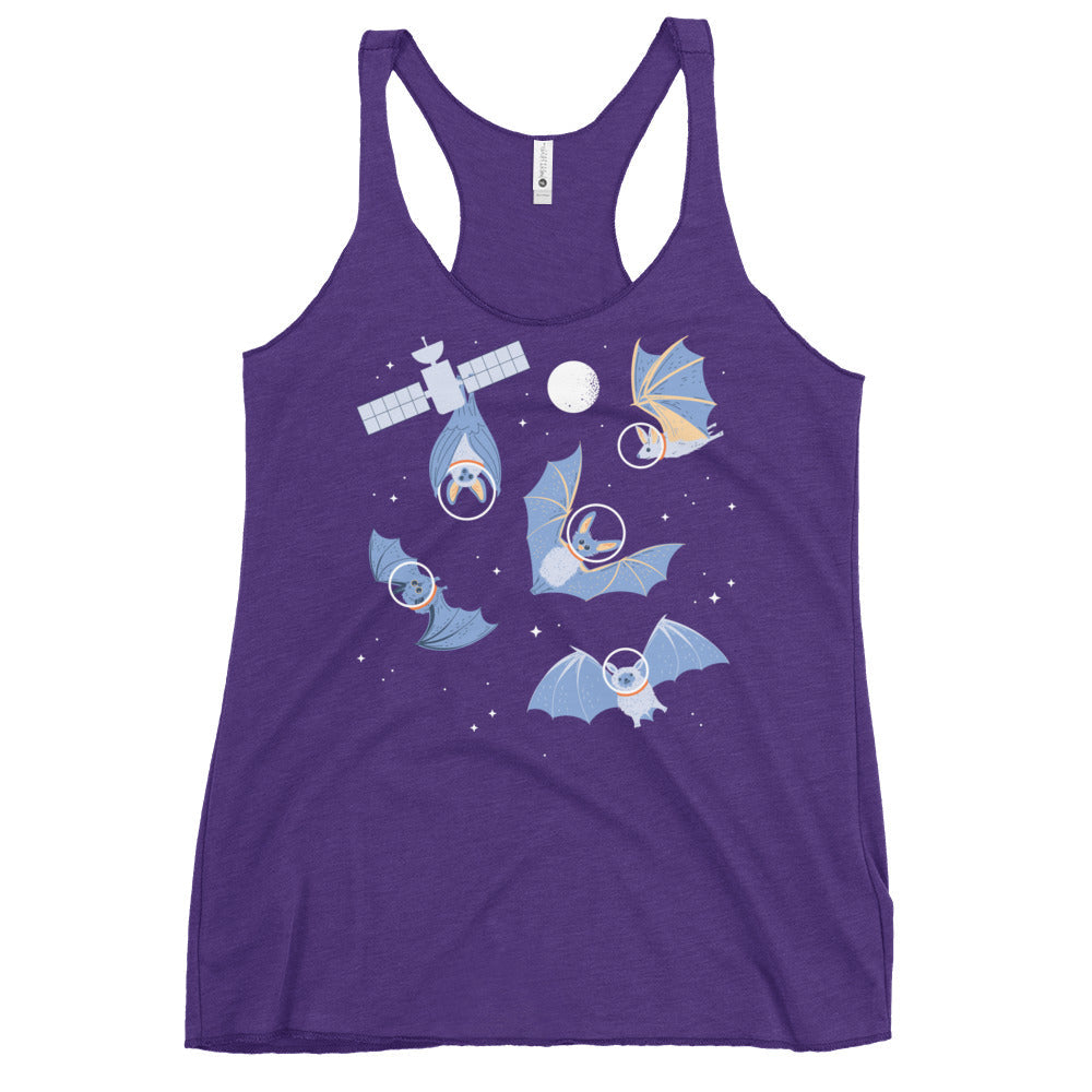 Bats In Space Women's Racerback Tank