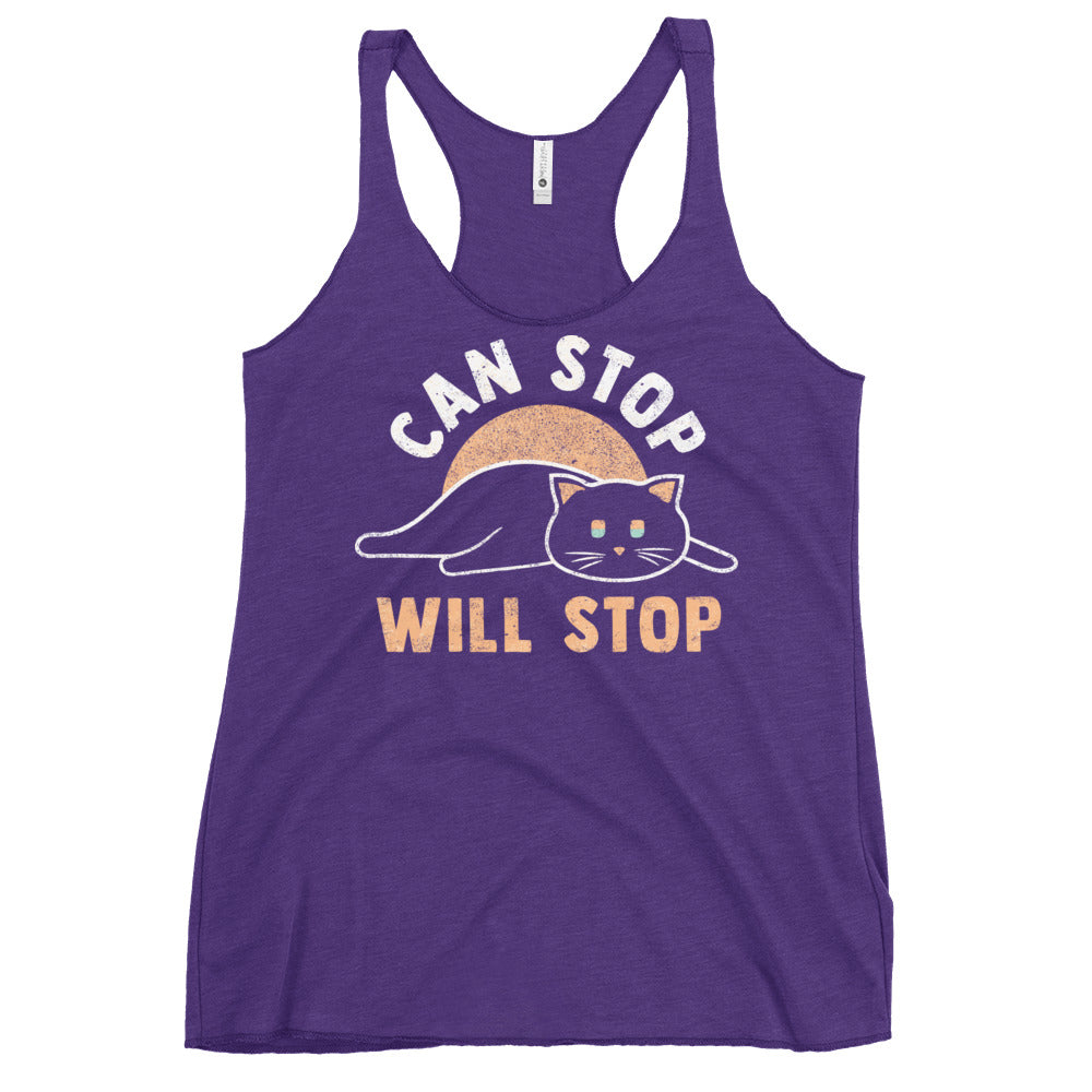 Can Stop Will Stop Women's Racerback Tank