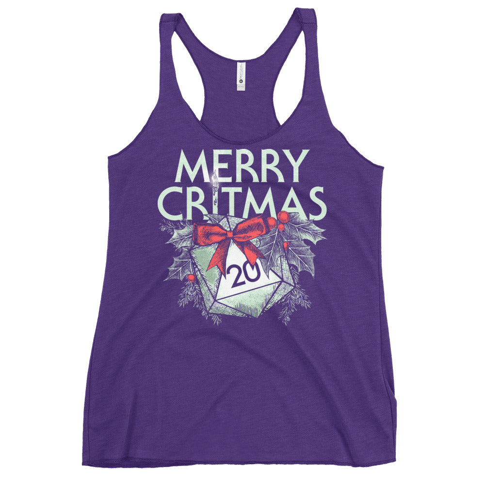 Merry Critmas Women's Racerback Tank