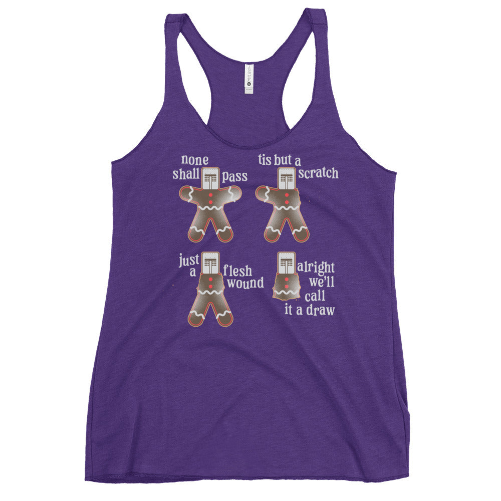 Alright We'll Call It A Draw Gingerbread Women's Racerback Tank