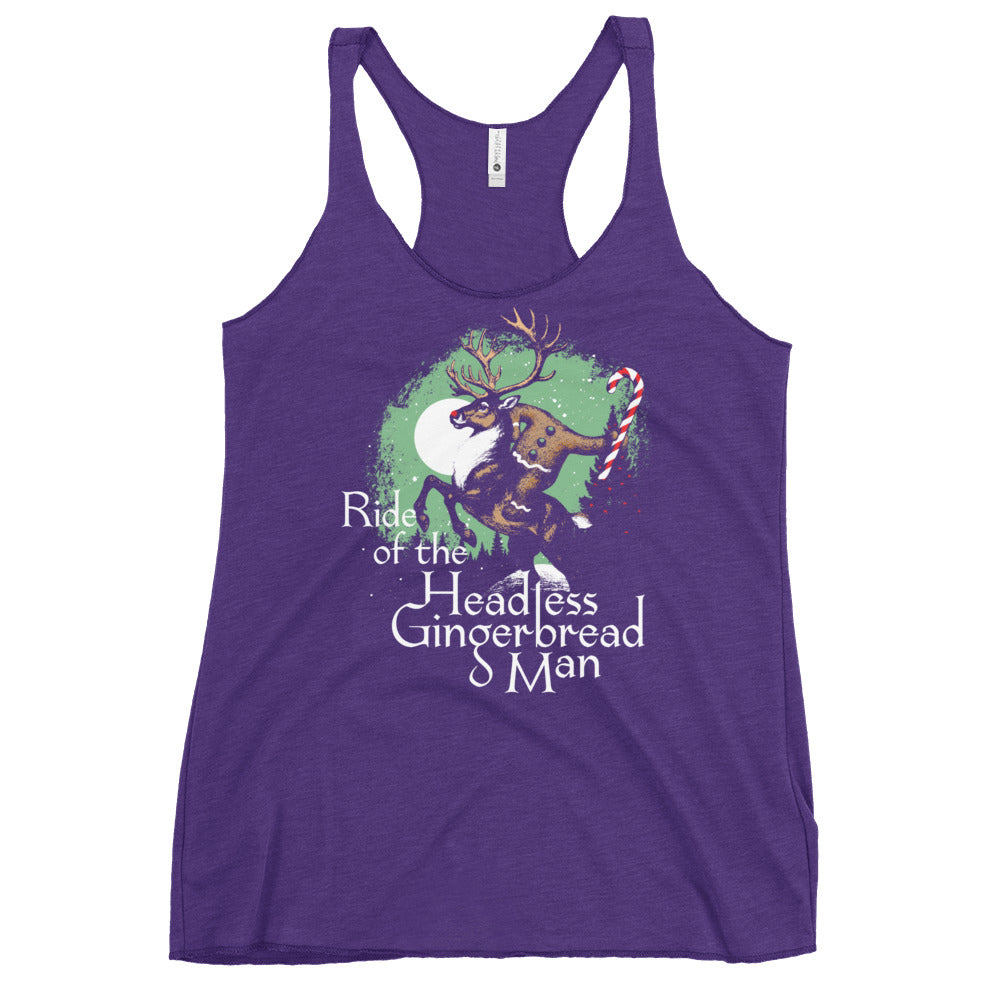 Ride Of The Headless Gingerbread Man Women's Racerback Tank