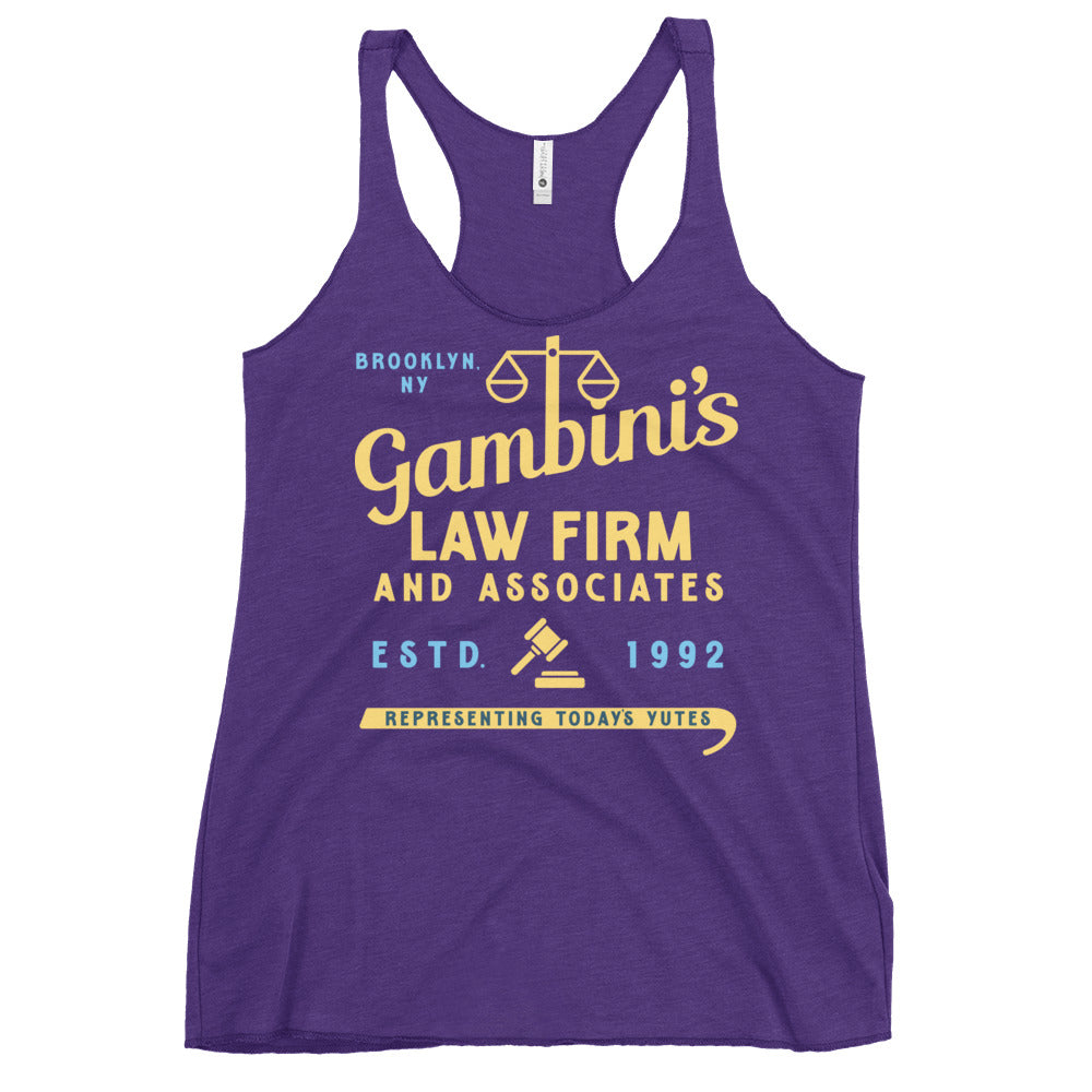Gambini's Law Firm Women's Racerback Tank