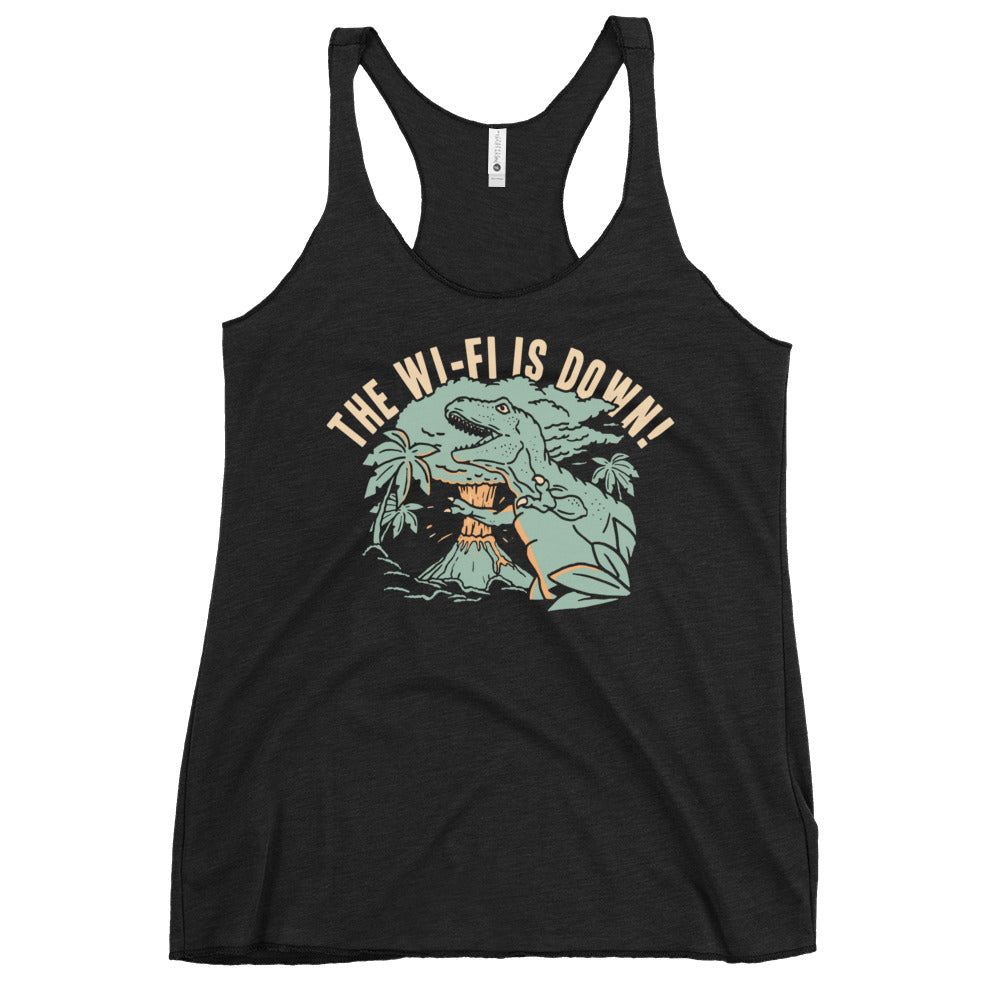 The Wi-Fi Is Down! Women's Racerback Tank