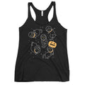 Cat Halloween In Space Women's Racerback Tank