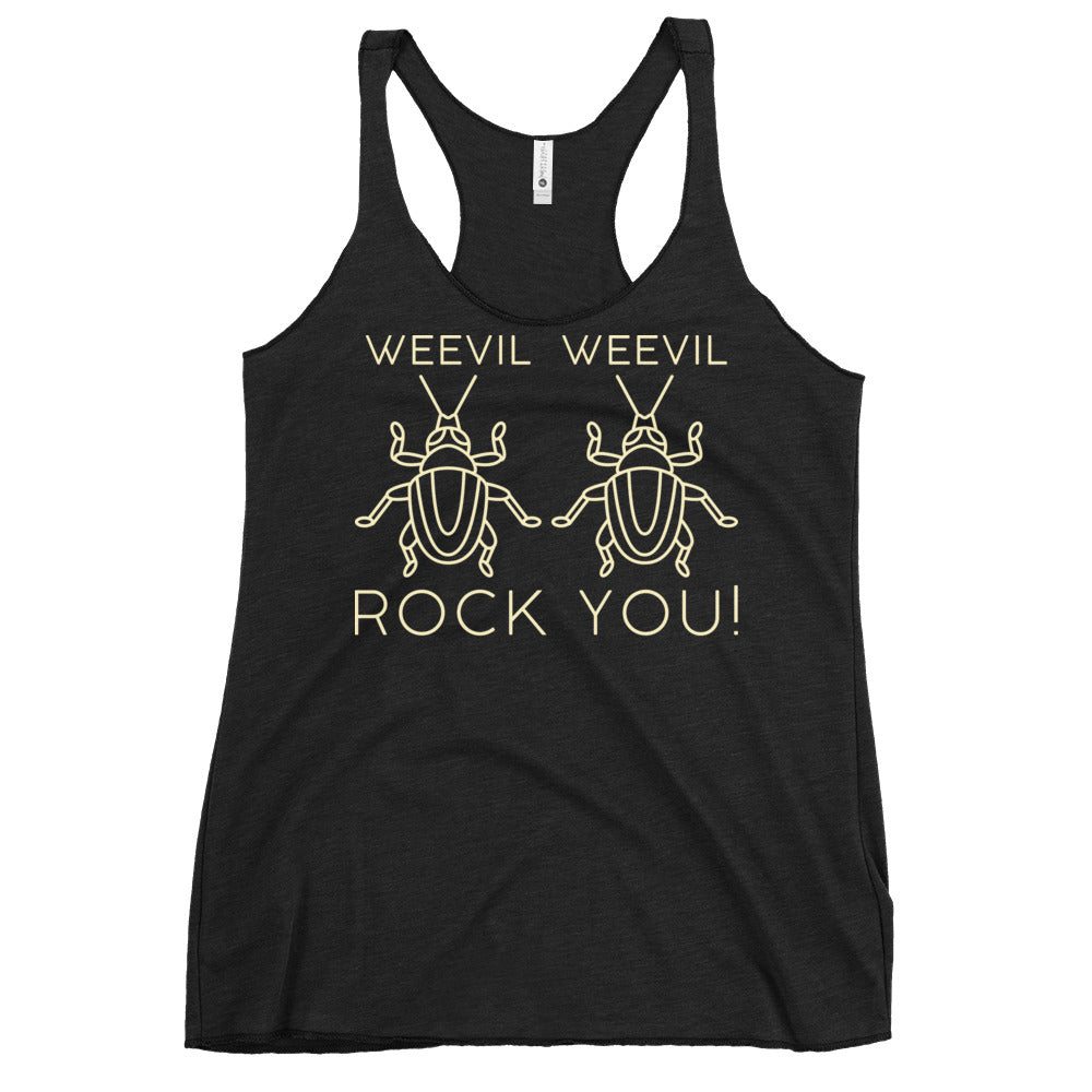 Weevil Weevil Rock You! Women's Racerback Tank