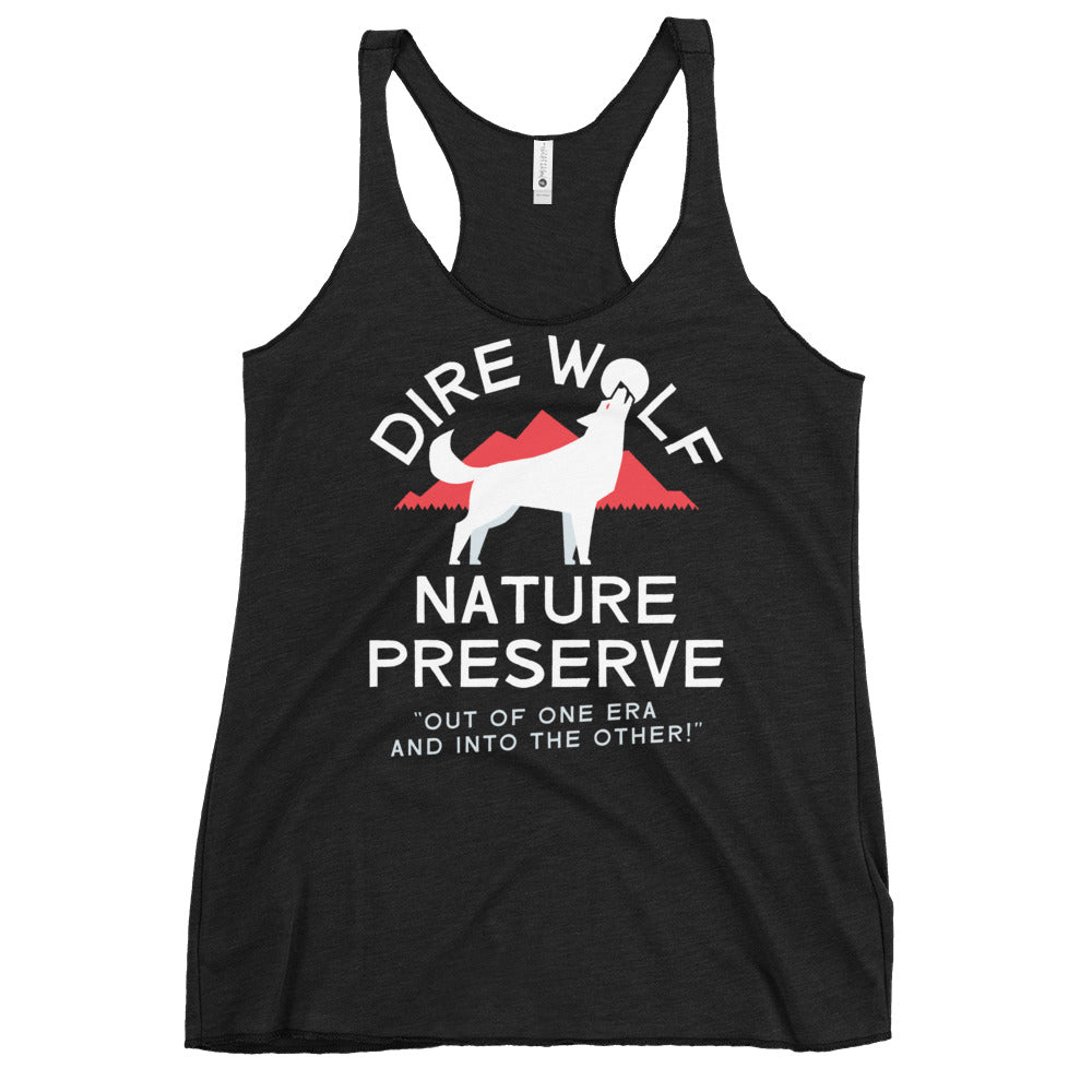 Dire Wolf Nature Preserve Women's Racerback Tank