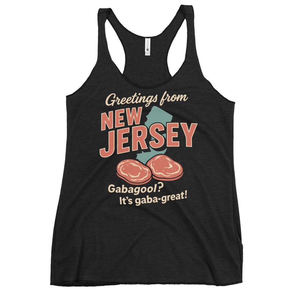 Greetings From New Jersey Women's Racerback Tank