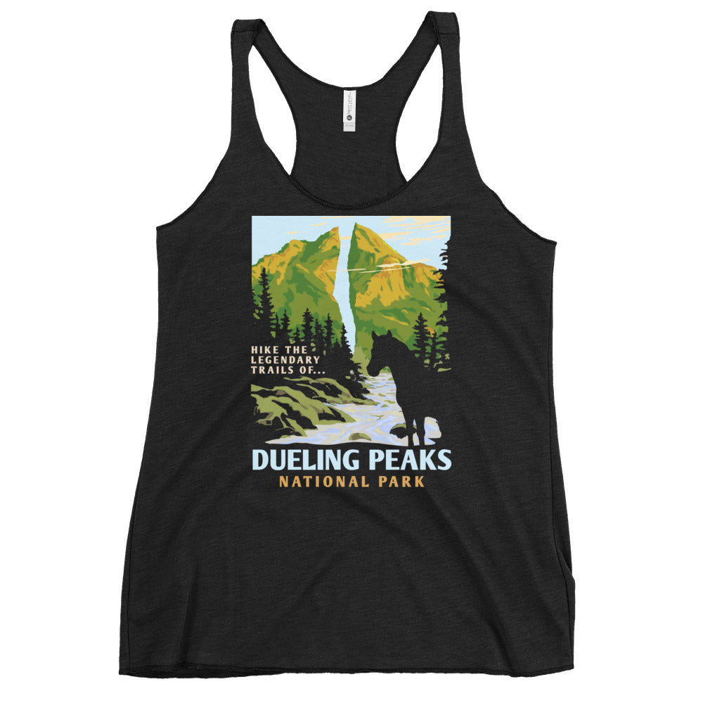 Dueling Peaks National Park Women's Racerback Tank