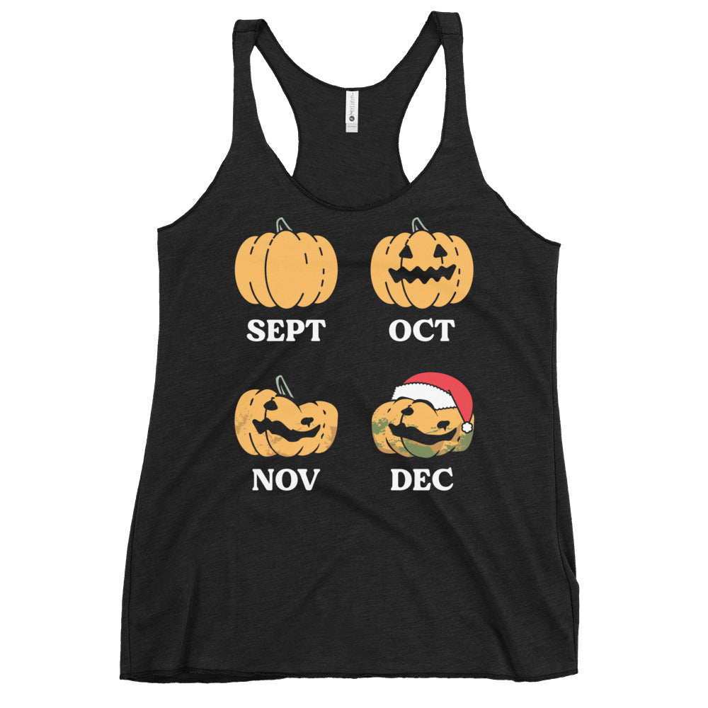 Pumpkin Months Women's Racerback Tank