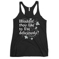 Wouldst Thou Like To Live Deliciously? Women's Racerback Tank