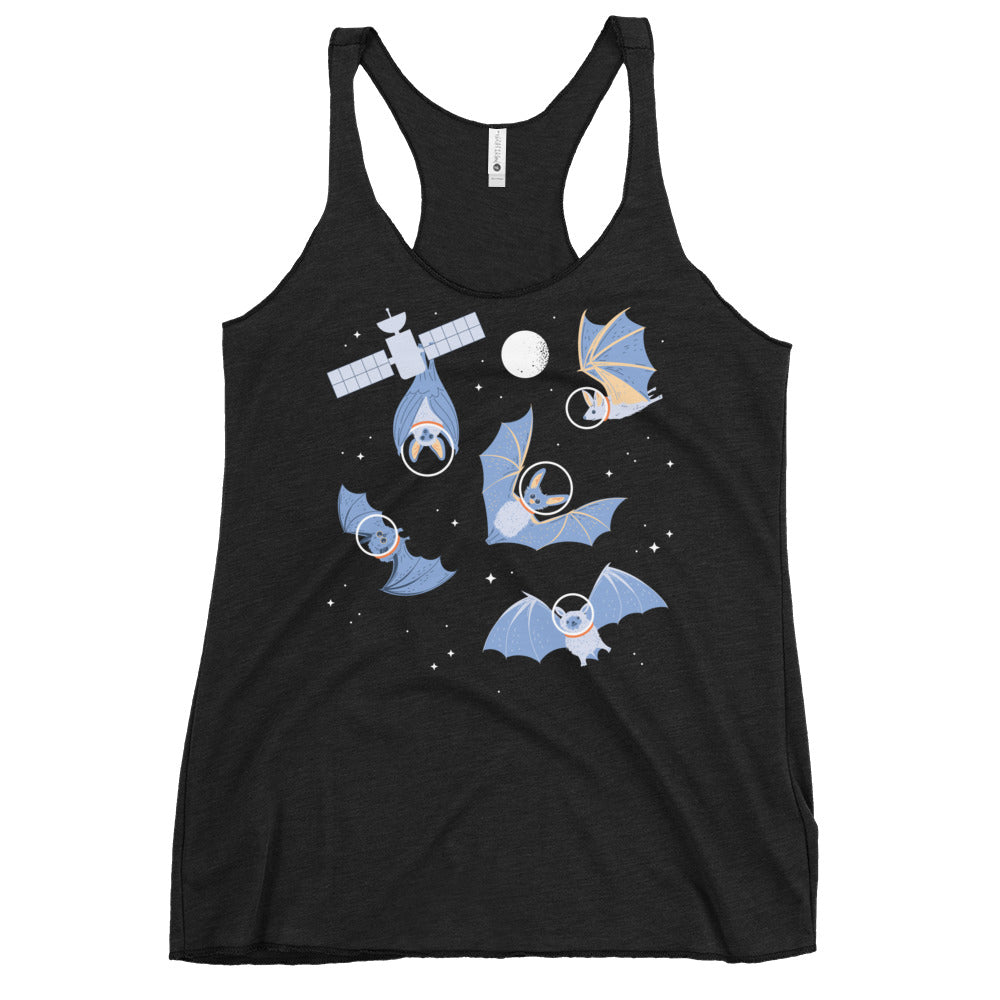 Bats In Space Women's Racerback Tank
