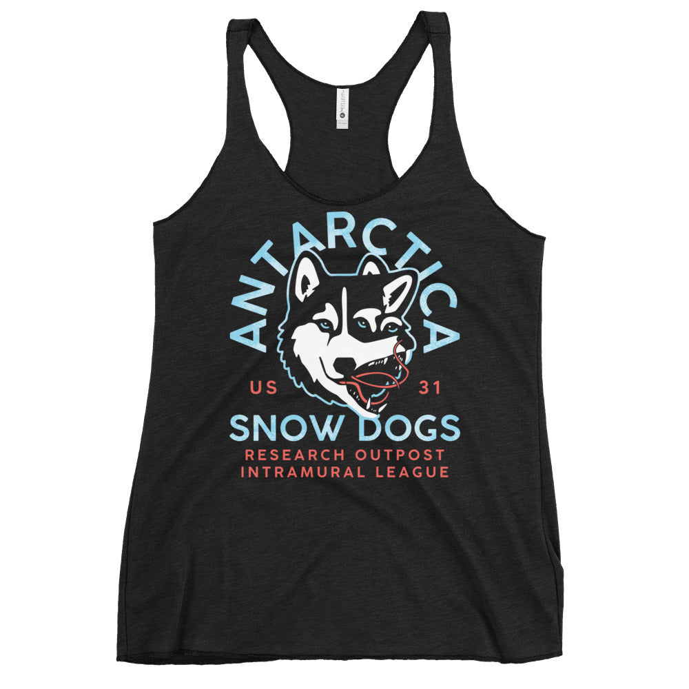 Antarctica Snow Dogs Women's Racerback Tank