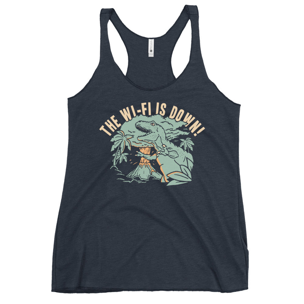 The Wi-Fi Is Down! Women's Racerback Tank