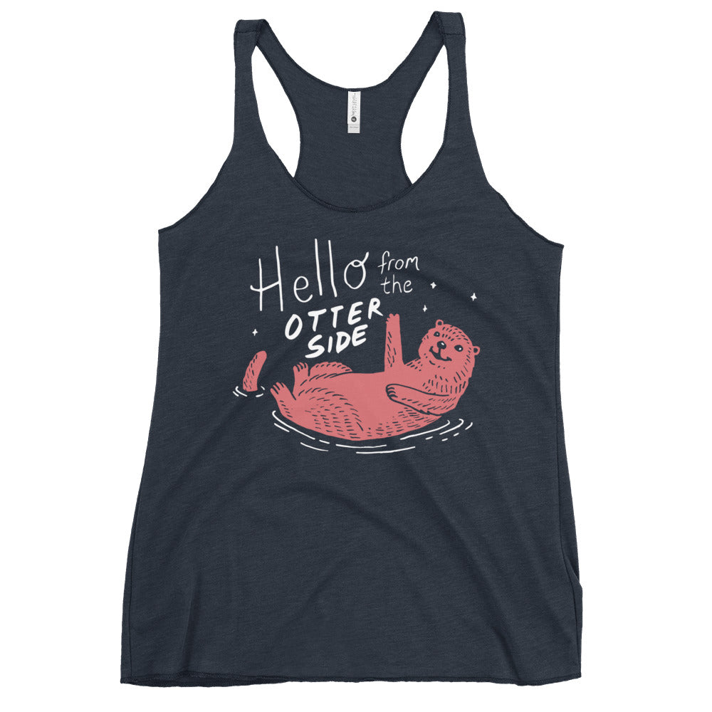 Hello From The Otter Side Women's Racerback Tank
