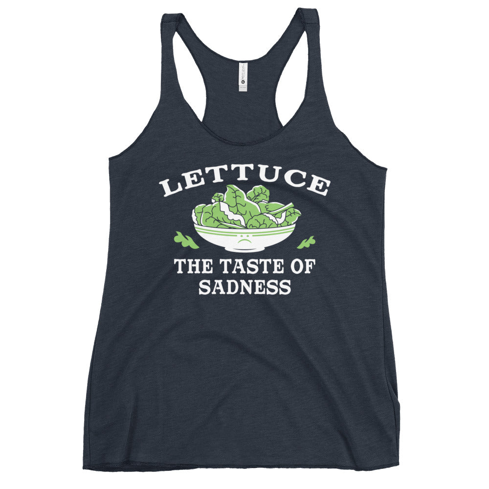Lettuce, The Taste Of Sadness Women's Racerback Tank